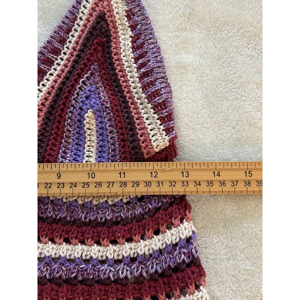 Primark Rita Ora Shirt Small Crochet Hippie Festival Handmade Y2k Style Hippie - Picture 6 of 10
